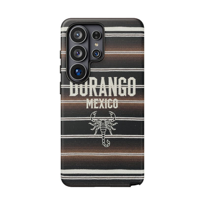 Durango Mexico Phone Case | Serape Scorpion Western Design | Mexican Heritage Tough Case for iPhone & Samsung