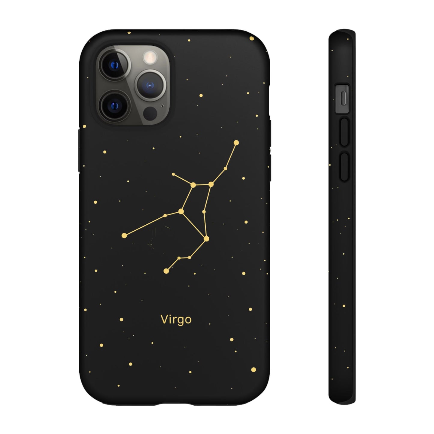 Virgo Zodiac Constellation Phone Case – Luxe Gold Celestial Cover