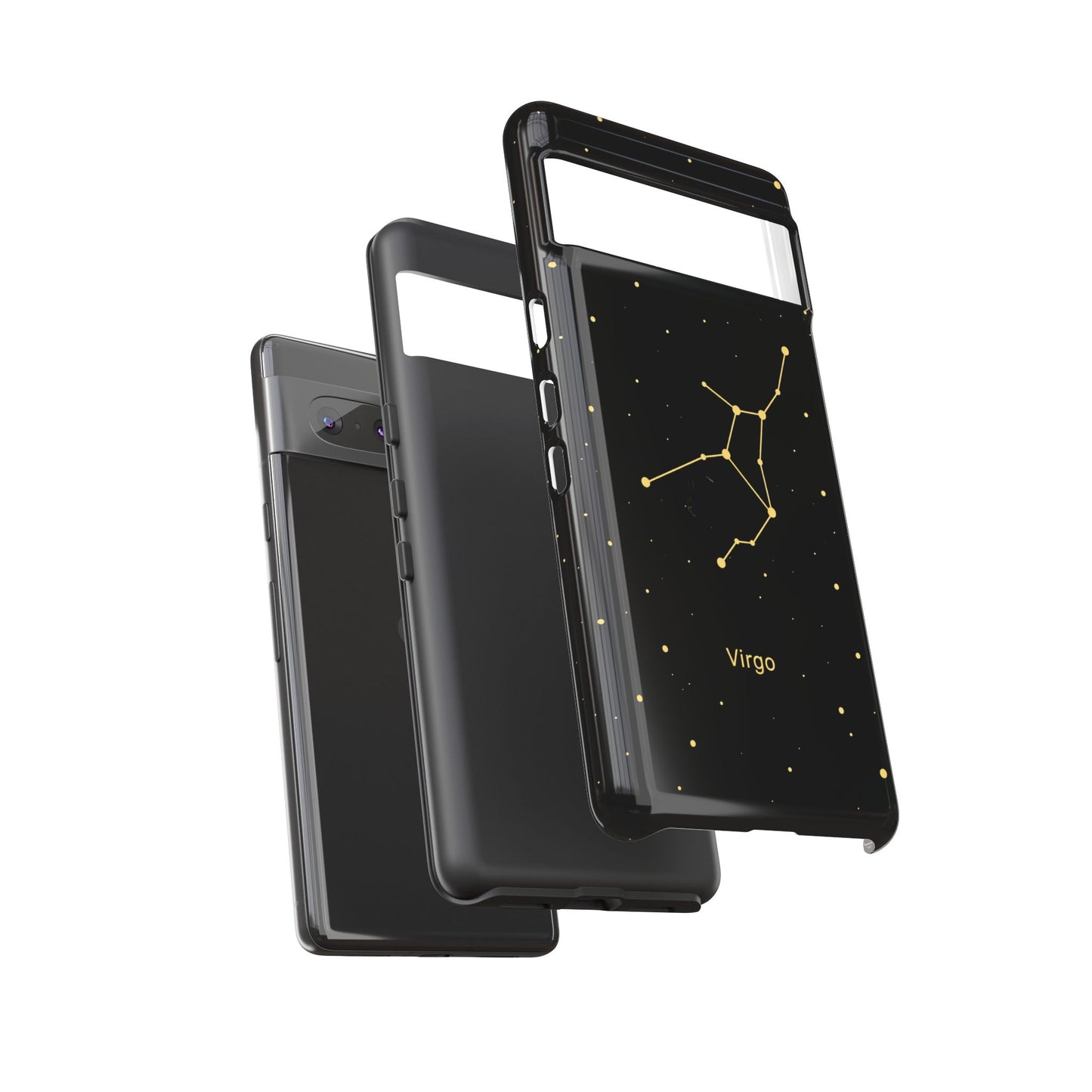 Virgo Zodiac Constellation Phone Case – Luxe Gold Celestial Cover