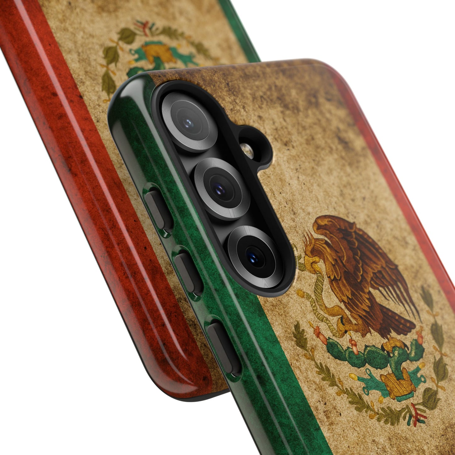 Vintage Mexico Flag Phone Case – Mexican Pride Grunge Flag Aesthetic Tough Case