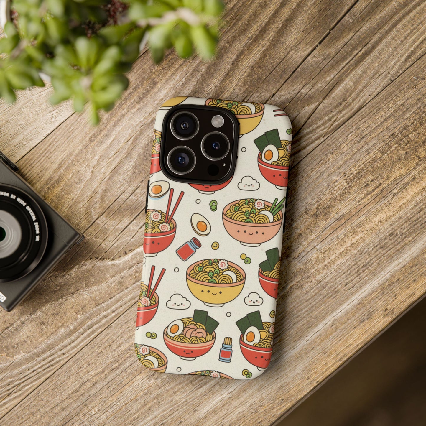 Kawaii Ramen Phone Case – Cute Japanese Food Pattern | Noodle Bowl Aesthetic Case