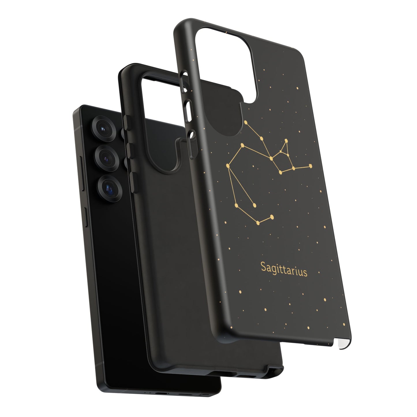 Sagittarius Zodiac Constellation Phone Case – Luxe Gold Celestial Cover