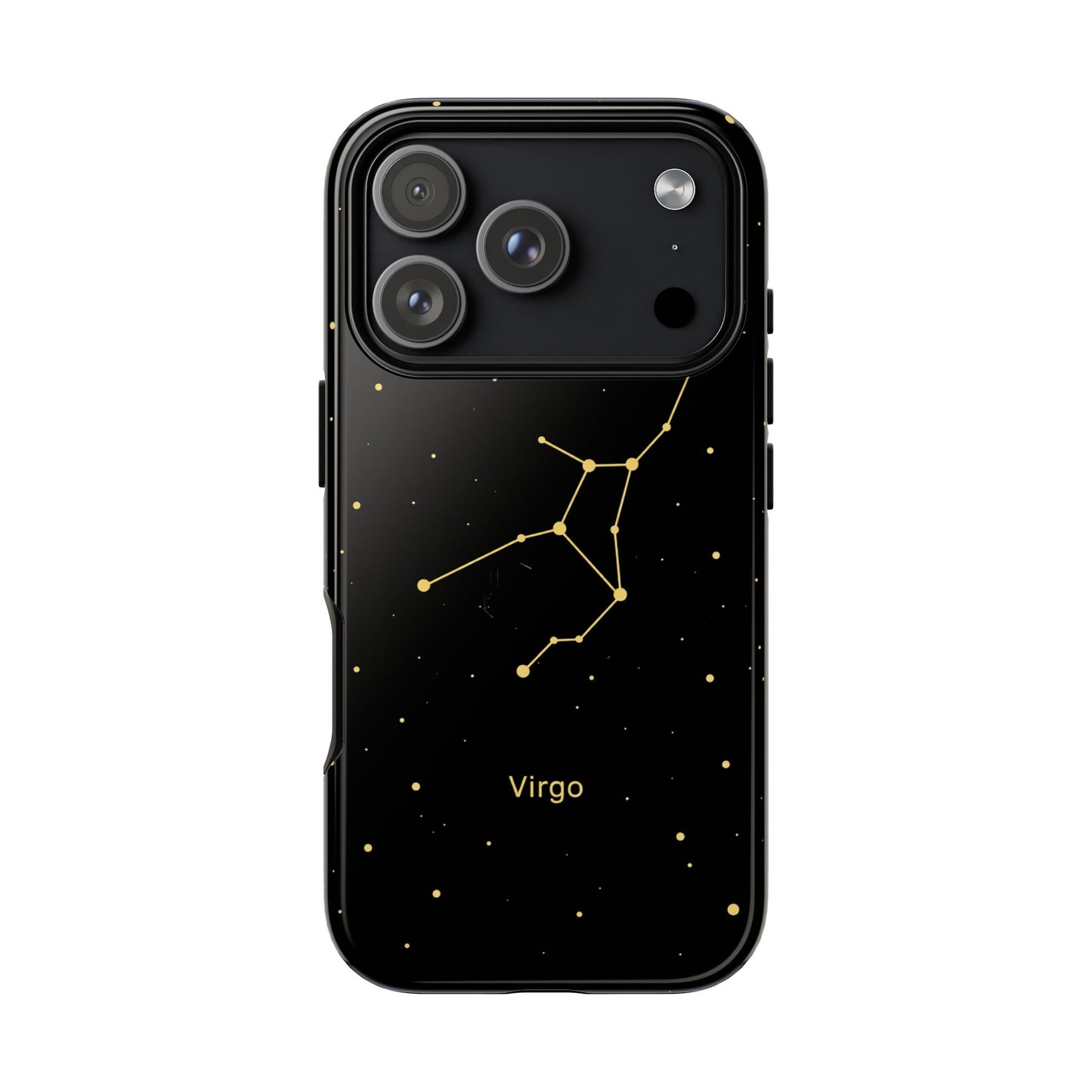 Virgo Zodiac Constellation Phone Case – Luxe Gold Celestial Cover