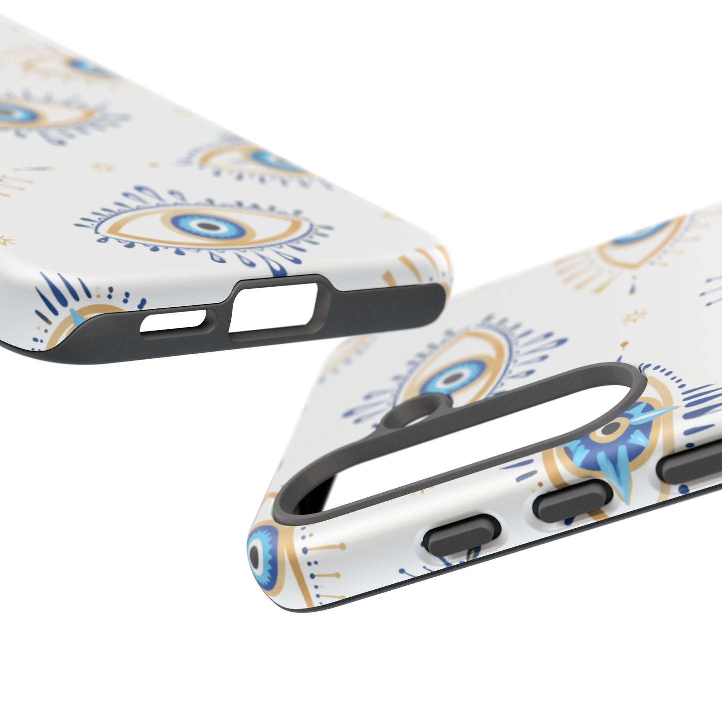 Blue Evil Eye Phone Case – Protective Slim Shockproof Cover for Iphone, Samsung Galaxy and Pixel