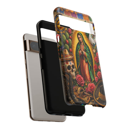 Virgen de Guadalupe Phone Case Mexican Floral iPhone Samsung Pixel Case