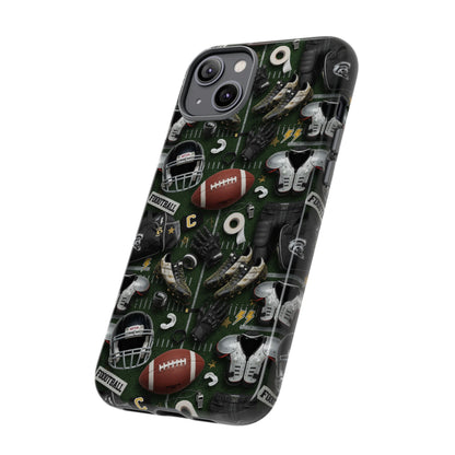 Football Pattern Phone Case – Sports Fan Tough Protective Game Day Case