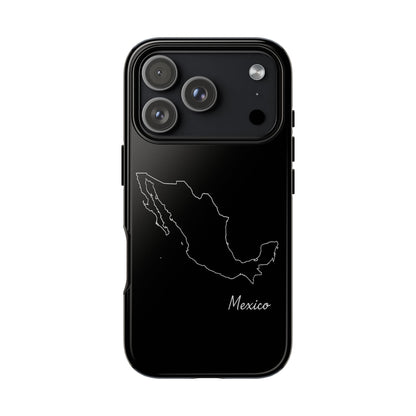 Mexico Outline Phone Case – Minimal Country Map Tough Case (iPhone, Samsung, Pixel)