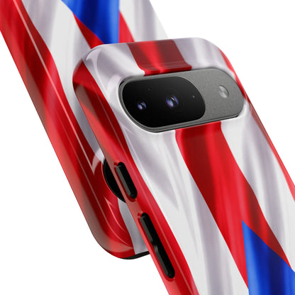 Puerto Rico Flag Phone Case | Boricua Pride Tough Case | Puerto Rican Flag Protective Cover for iPhone & Samsung