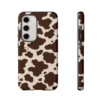 Western Cow Print Tough Phone Case for iPhone Samsung Galaxy Pixel