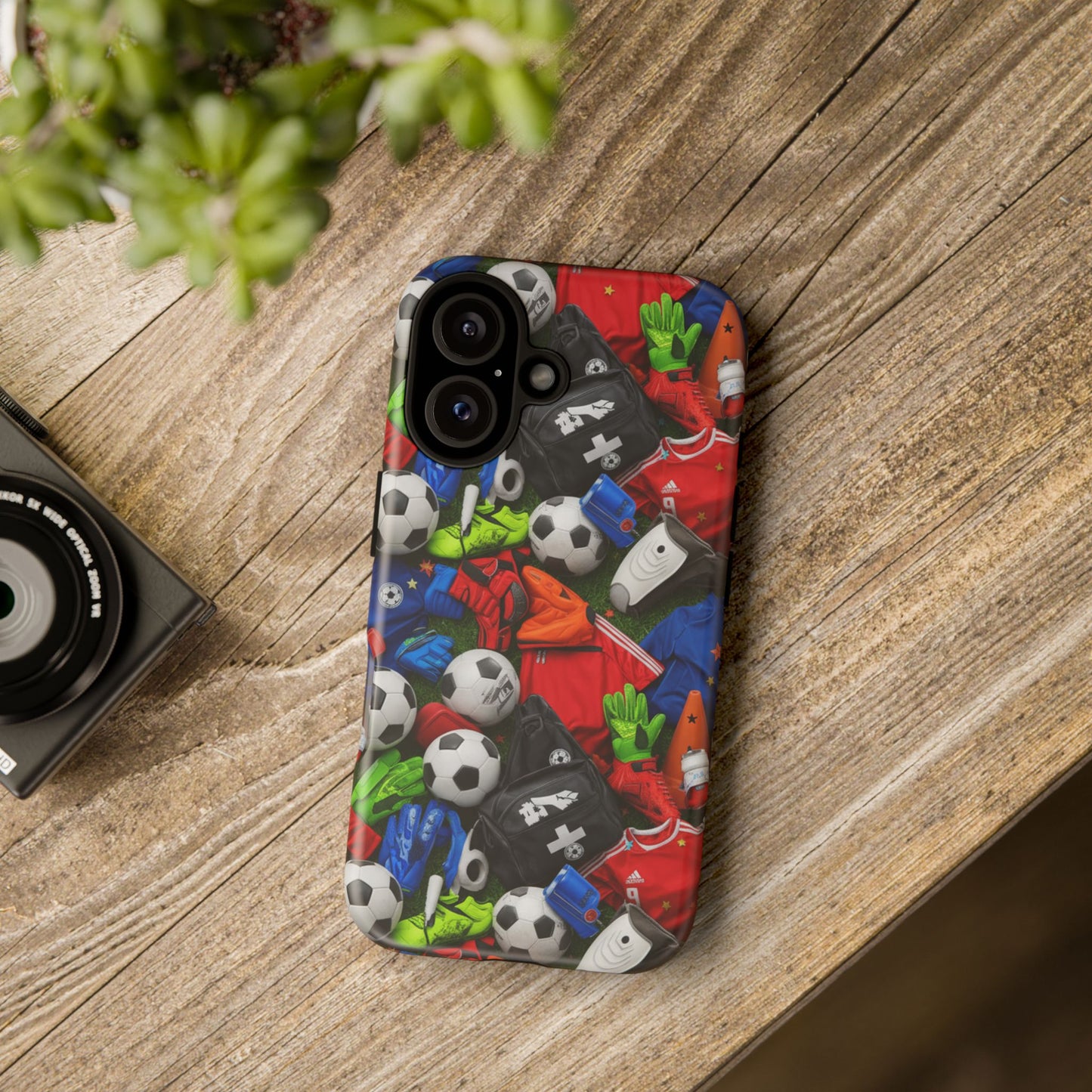 Soccer Ball Pattern Phone Case – Sports Fan Tough Protective Game Day Case
