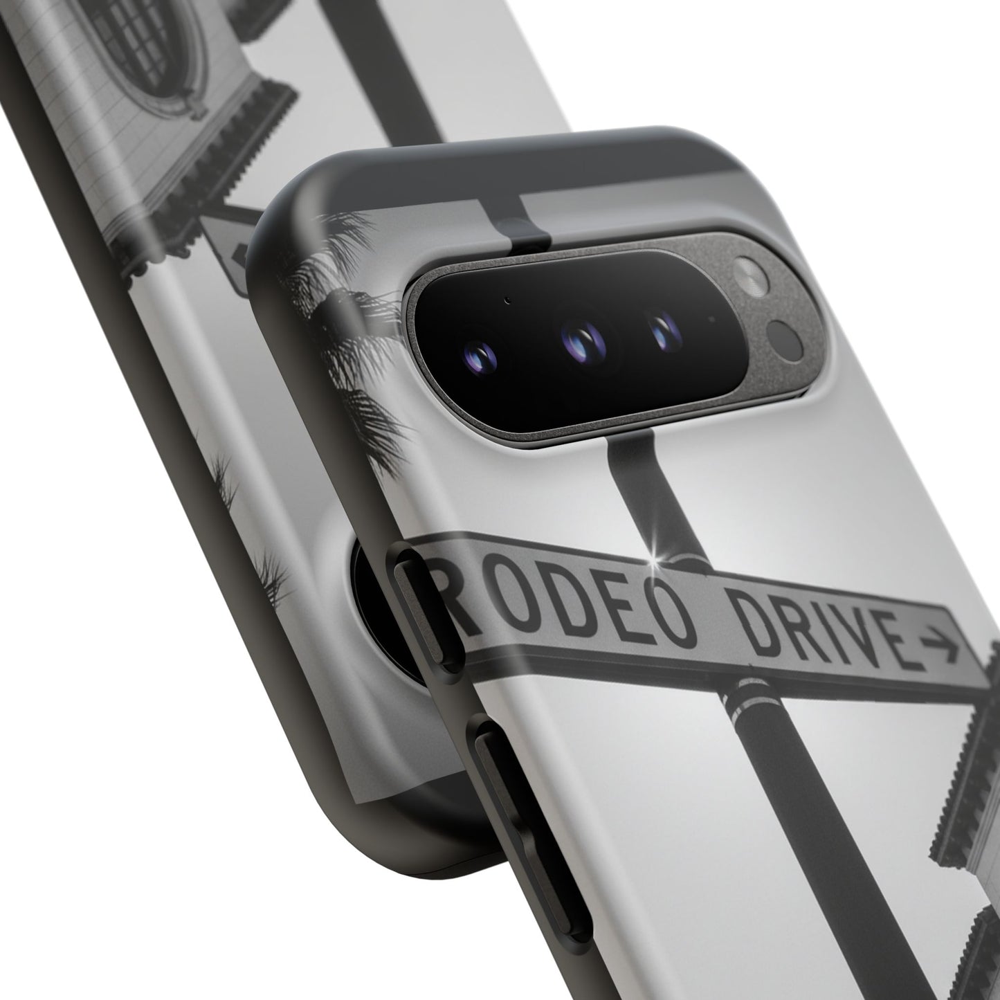 Rodeo Drive Phone Case | Los Angeles Aesthetic Black & White Photography | Luxury LA Street Tough Case for iPhone & Samsung
