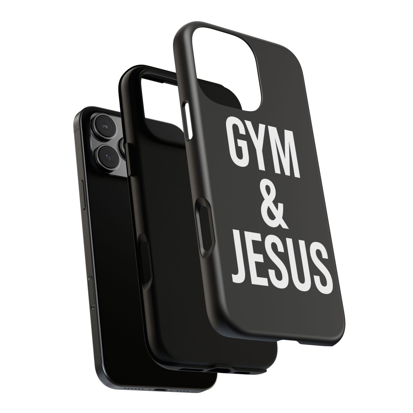 Gym & Jesus Phone Case Christian Faith Workout Gym Motivation Case