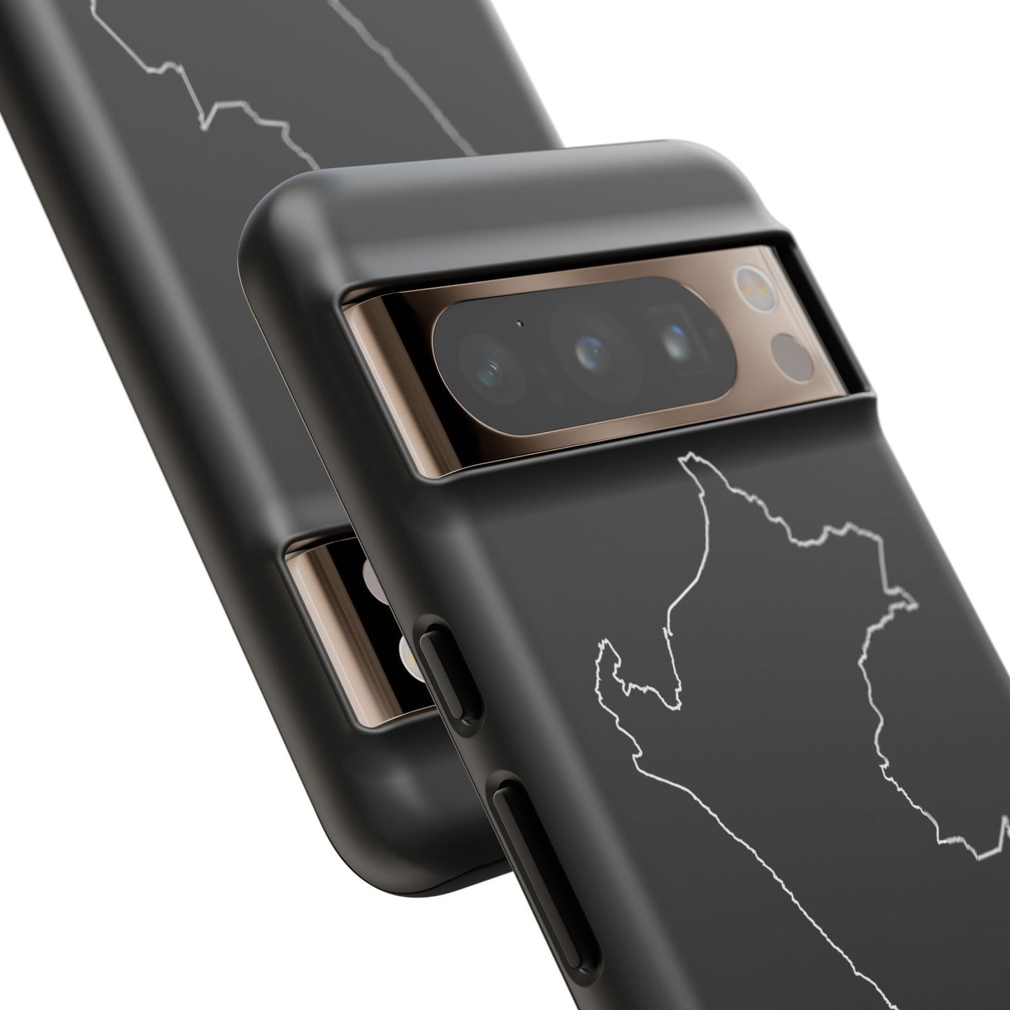 Peru Outline Phone Case – Minimal Country Map Tough Case (iPhone, Samsung, Pixel)