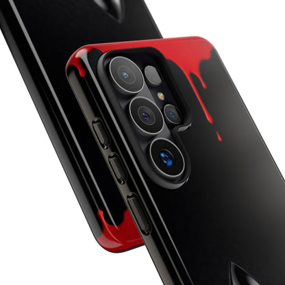 Dark Feminine Red Drip Phone Case – Gothic Glam Tough Cover