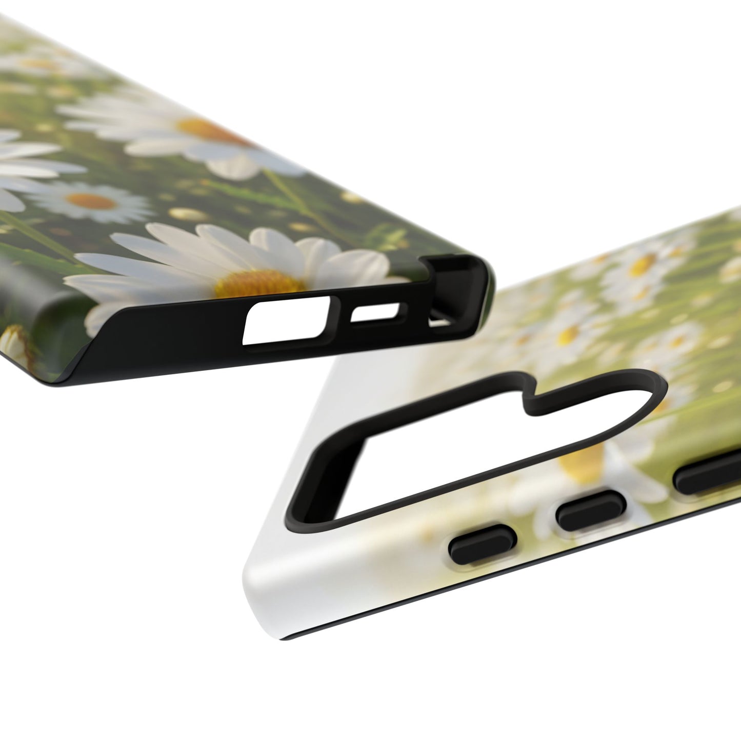 Daisy Phone Case – Floral Spring Field Tough Protective Case (iPhone, Samsung, Pixel)