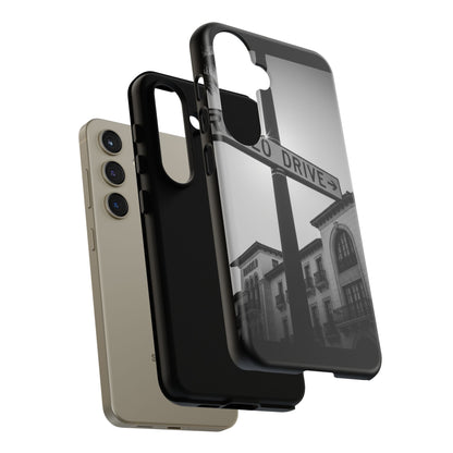 Rodeo Drive Phone Case | Los Angeles Aesthetic Black & White Photography | Luxury LA Street Tough Case for iPhone & Samsung
