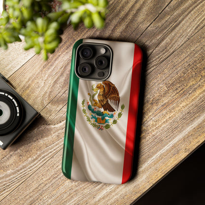 Mexico Flag Phone Case | Mexican Pride iPhone & Samsung Case | Tricolor Aesthetic Tough Protective Cover
