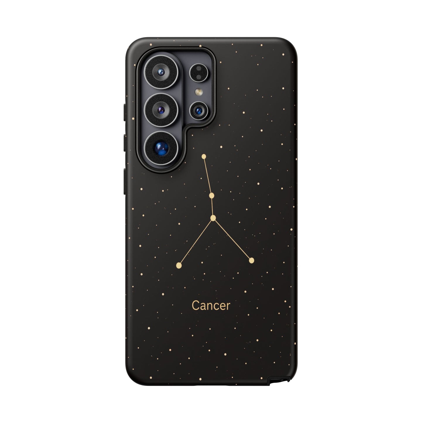 Cancer Zodiac Constellation Phone Case – Luxe Gold Celestial Cover