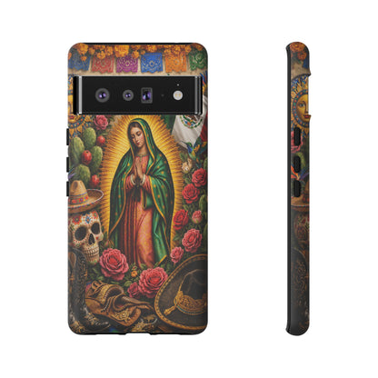 Virgen de Guadalupe Phone Case Mexican Floral iPhone Samsung Pixel Case