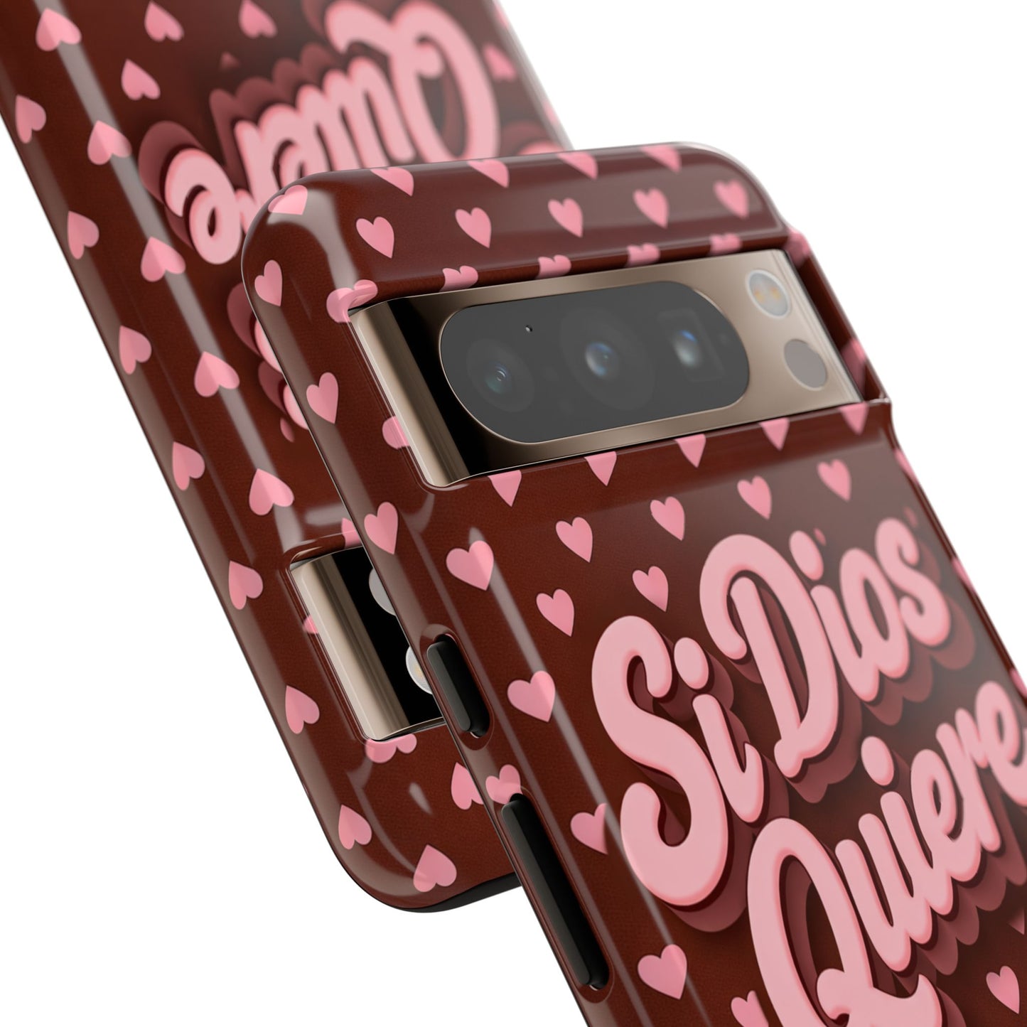Si Dios Quiere Phone Case Latina Aesthetic Pink Hearts iPhone Samsung