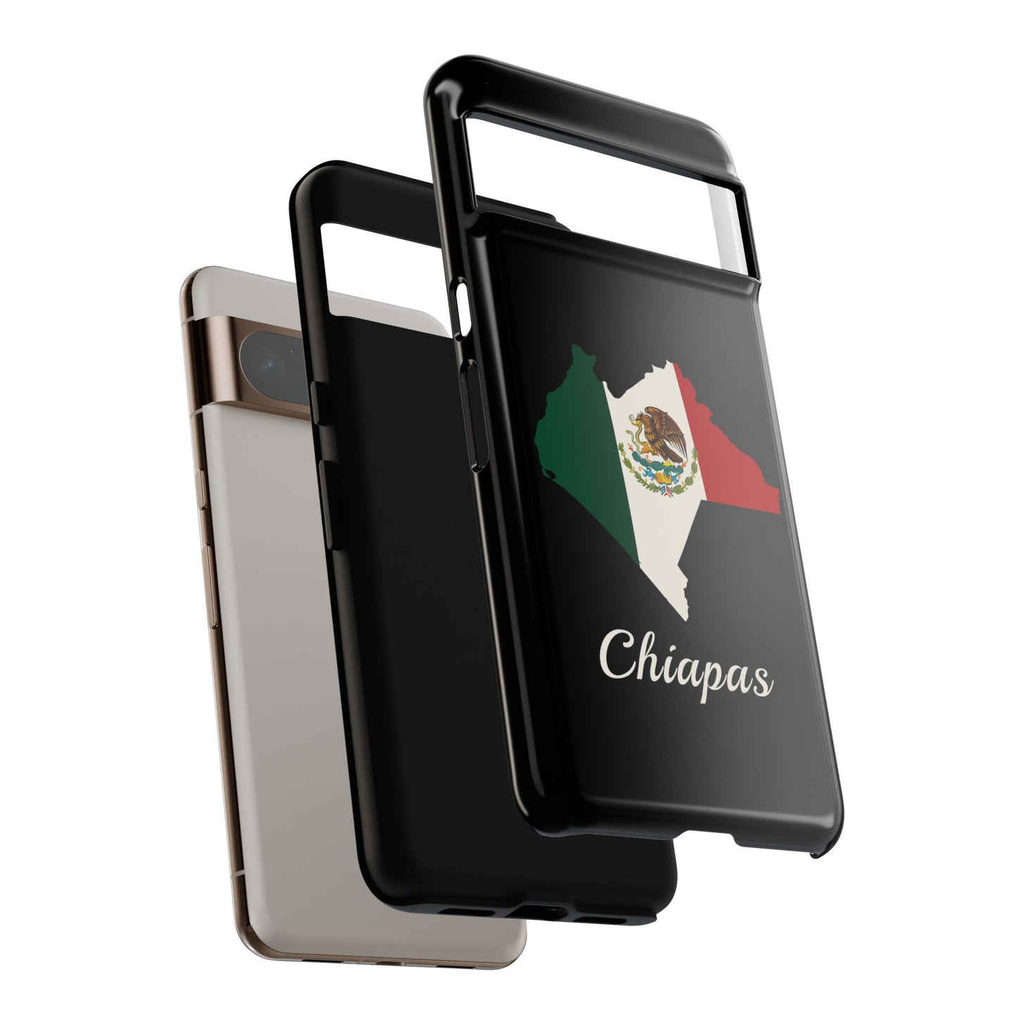 Chiapas Mexico Flag Map Phone Case | Mexican American Pride Tough Case for iPhone & Samsung