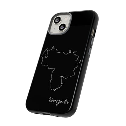 Venezuela Outline Phone Case – Minimal Country Map Tough Case (iPhone, Samsung, Pixel)