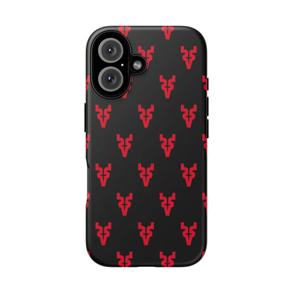 Mazatlán Bull Phone Case – Black Red Streetwear Tough Shockproof Cover