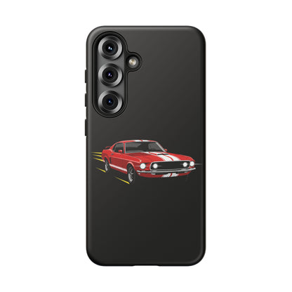 Red Muscle Car Phone Case – Classic Car Racing Tough Protective Case