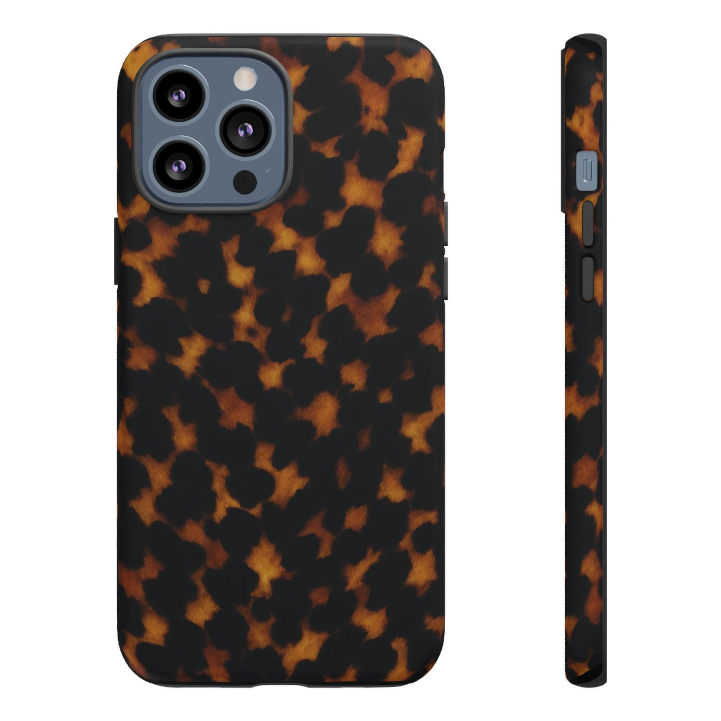Tortoiseshell Pattern Tough Phone Case | Classic Leopard-Style Protective Cover
