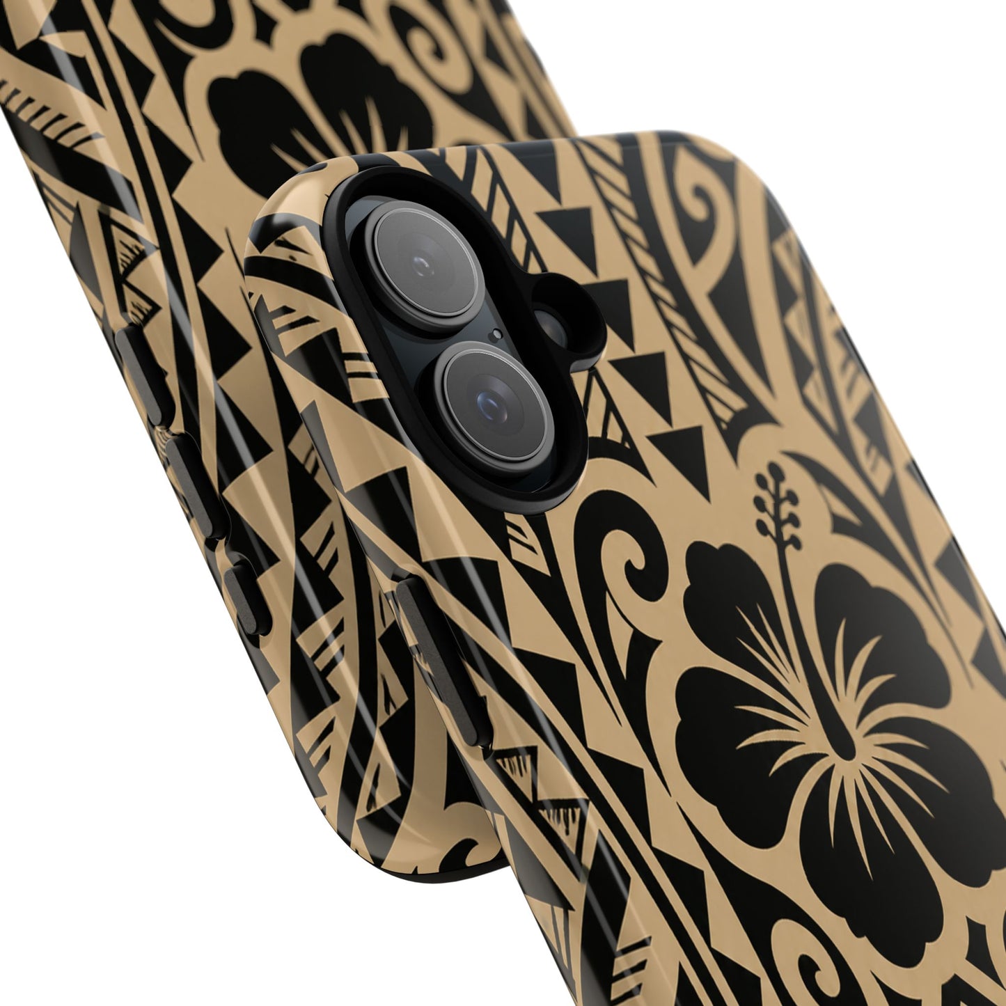 Polynesian Tribal Hawaiin Hibiscus Phone Case for iPhone Samsung Galaxy