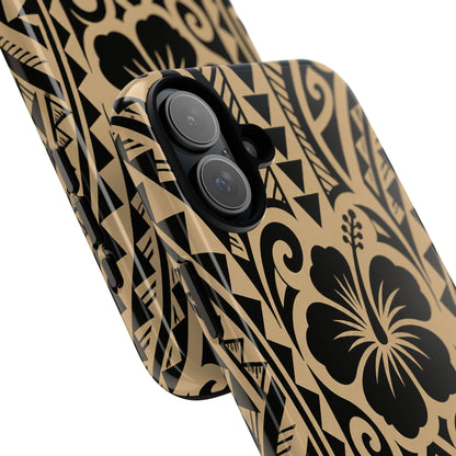 Polynesian Tribal Hawaiin Hibiscus Phone Case for iPhone Samsung Galaxy