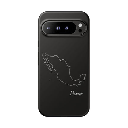 Mexico Outline Phone Case – Minimal Country Map Tough Case (iPhone, Samsung, Pixel)
