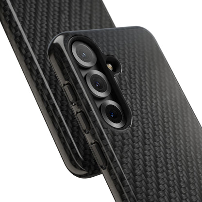 Carbon Fiber Inspired Phone Case – Rugged Slim Protective Tech Case for iPhone & Samsung