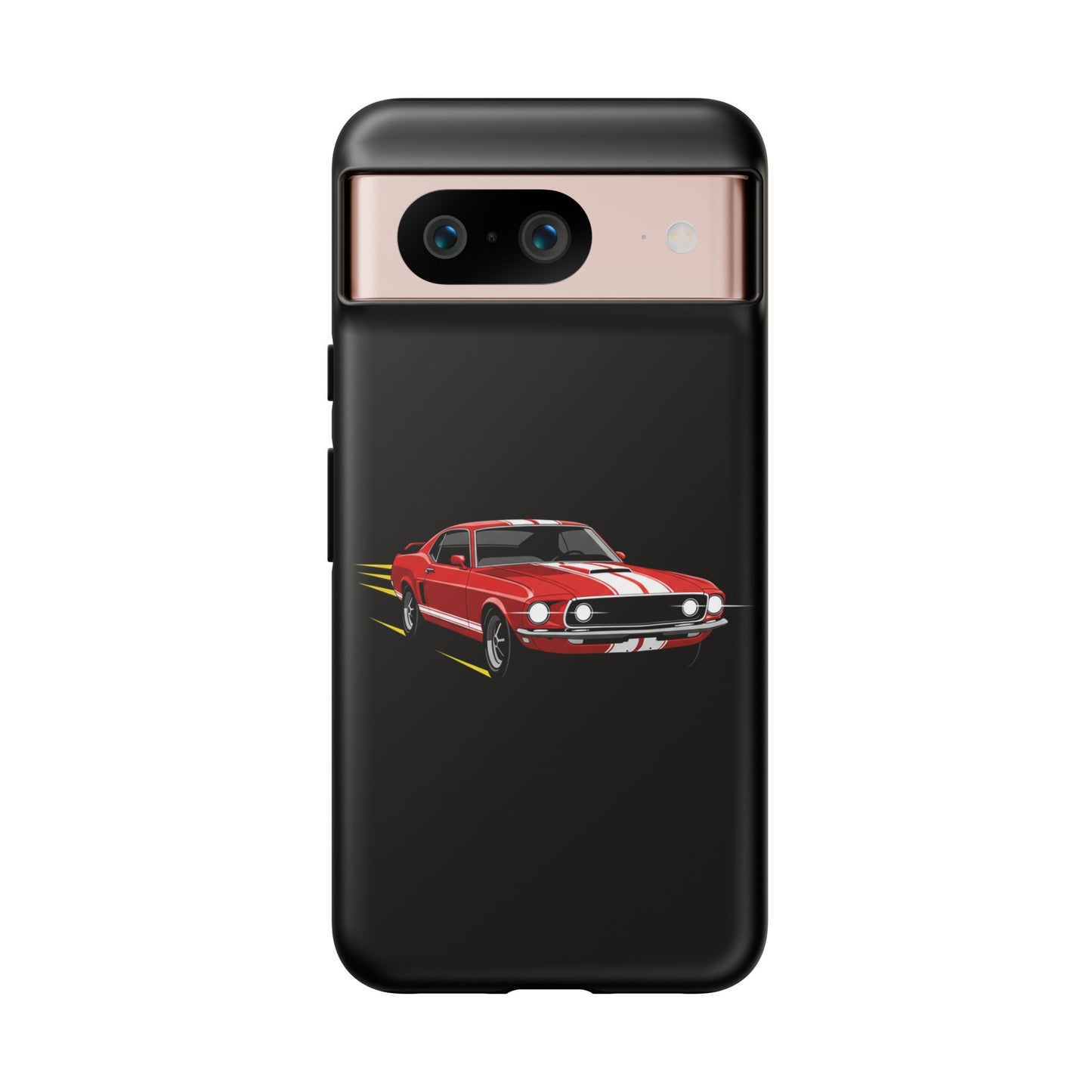 Red Muscle Car Phone Case – Classic Car Racing Tough Protective Case