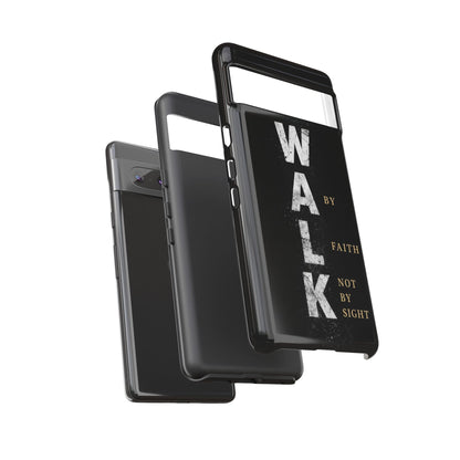 Walk by Faith Not by Sight Christian Phone Case Bible Verse Faith Cover