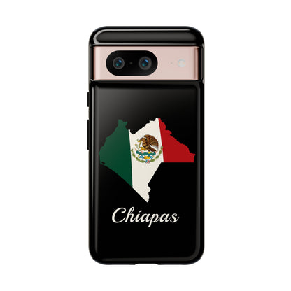 Chiapas Mexico Flag Map Phone Case | Mexican American Pride Tough Case for iPhone & Samsung