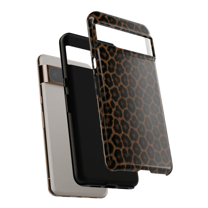 Brown Leopard Print Phone Case | Classic Animal Print Aesthetic Tough Protective Case