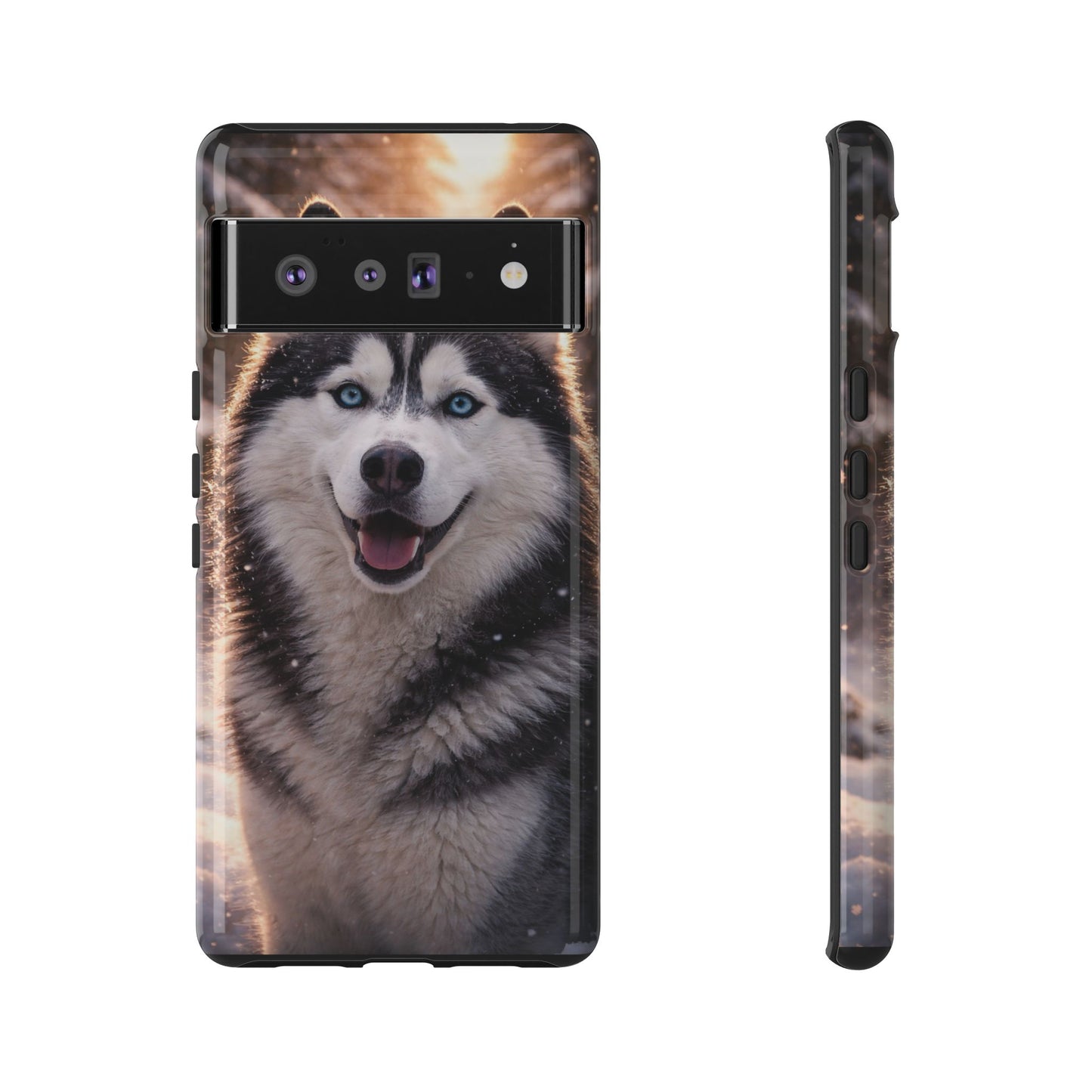 Siberian Husky Tough Phone Case | Blue Eyes Dog Cover Protective iPhone Case