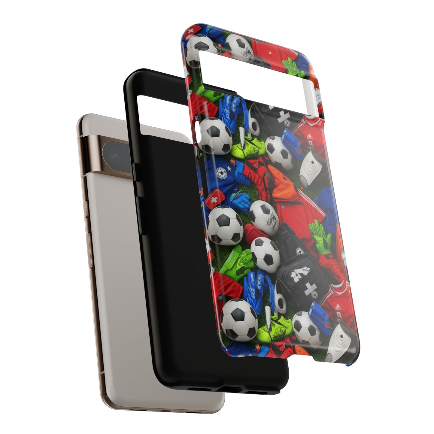 Soccer Ball Pattern Phone Case – Sports Fan Tough Protective Game Day Case