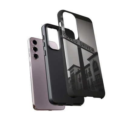 Rodeo Drive Phone Case | Los Angeles Aesthetic Black & White Photography | Luxury LA Street Tough Case for iPhone & Samsung