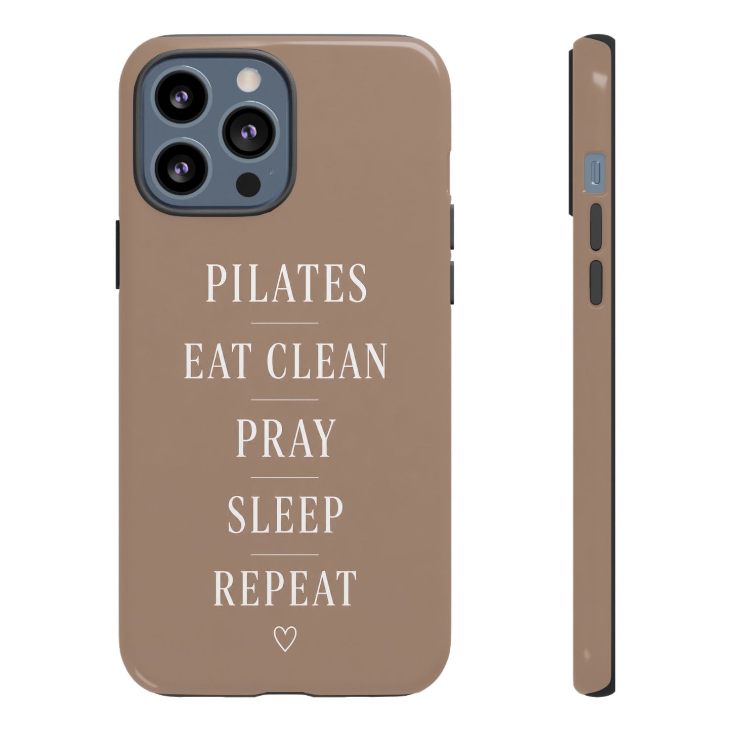 Pilates Phone Case | Eat Clean Pray Sleep Repeat Aesthetic | Wellness Girl Gift