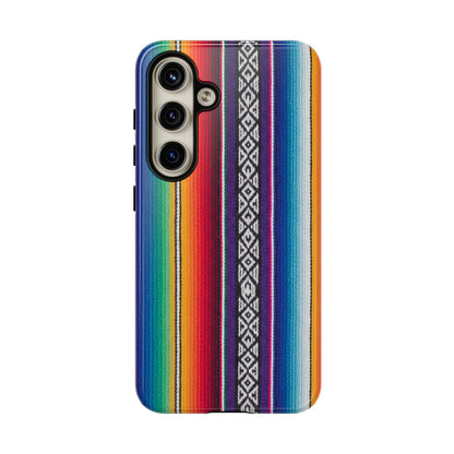 Serape Stripe Phone Case – Colorful Mexican Blanket Pattern Tough Case