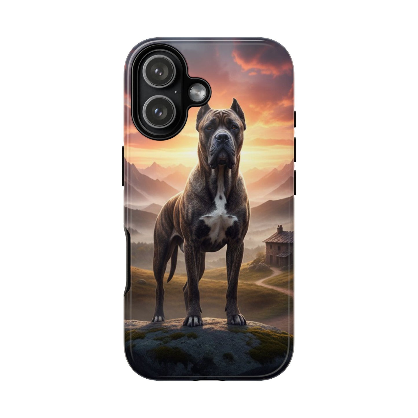 Cane Corso Phone Case – Guard Dog Sunset Tough Case (iPhone, Samsung, Pixel) | Dog Lover Gift