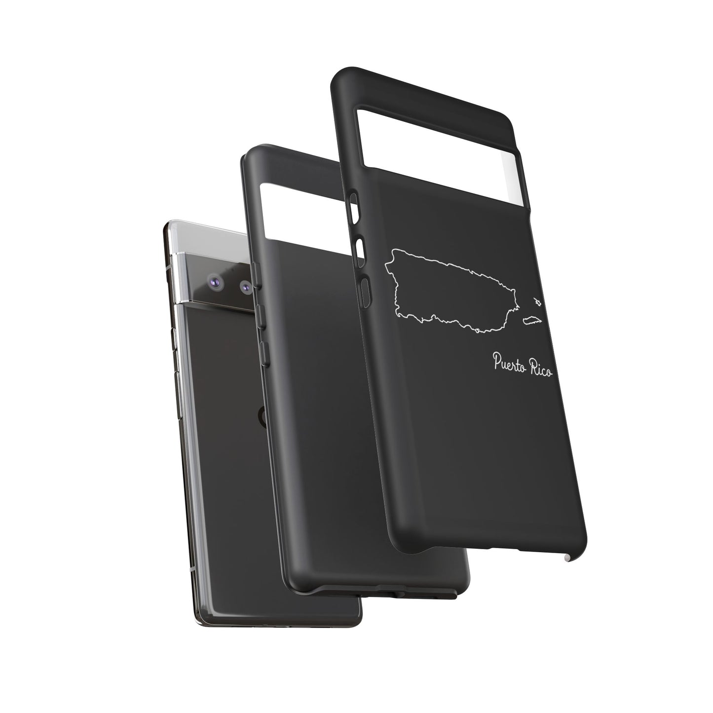 Puerto Rico Outline Phone Case – Minimal Country Map Tough Case (iPhone, Samsung, Pixel)