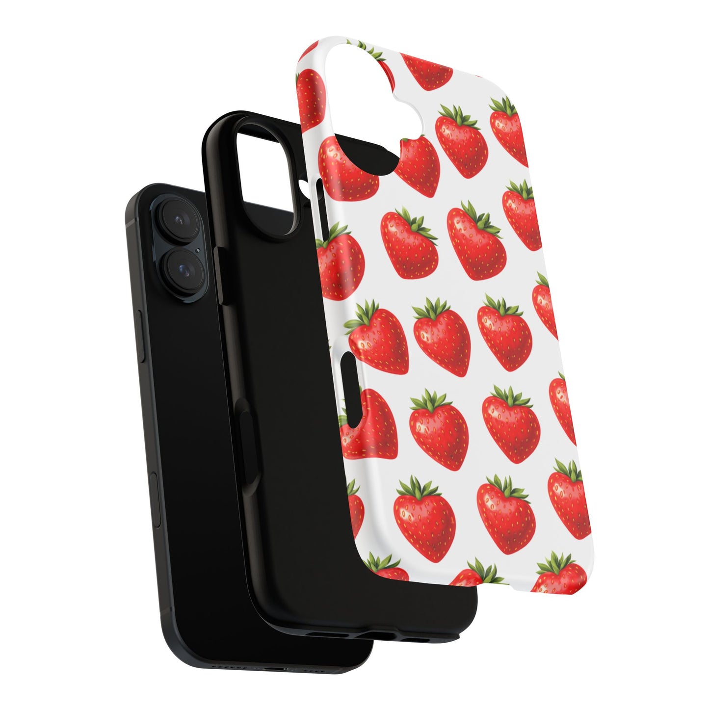 Cute Strawberry Phone Case – Aesthetic Fruit Pattern Protective Cover for Iphone, Samsung Galaxy and Pixel