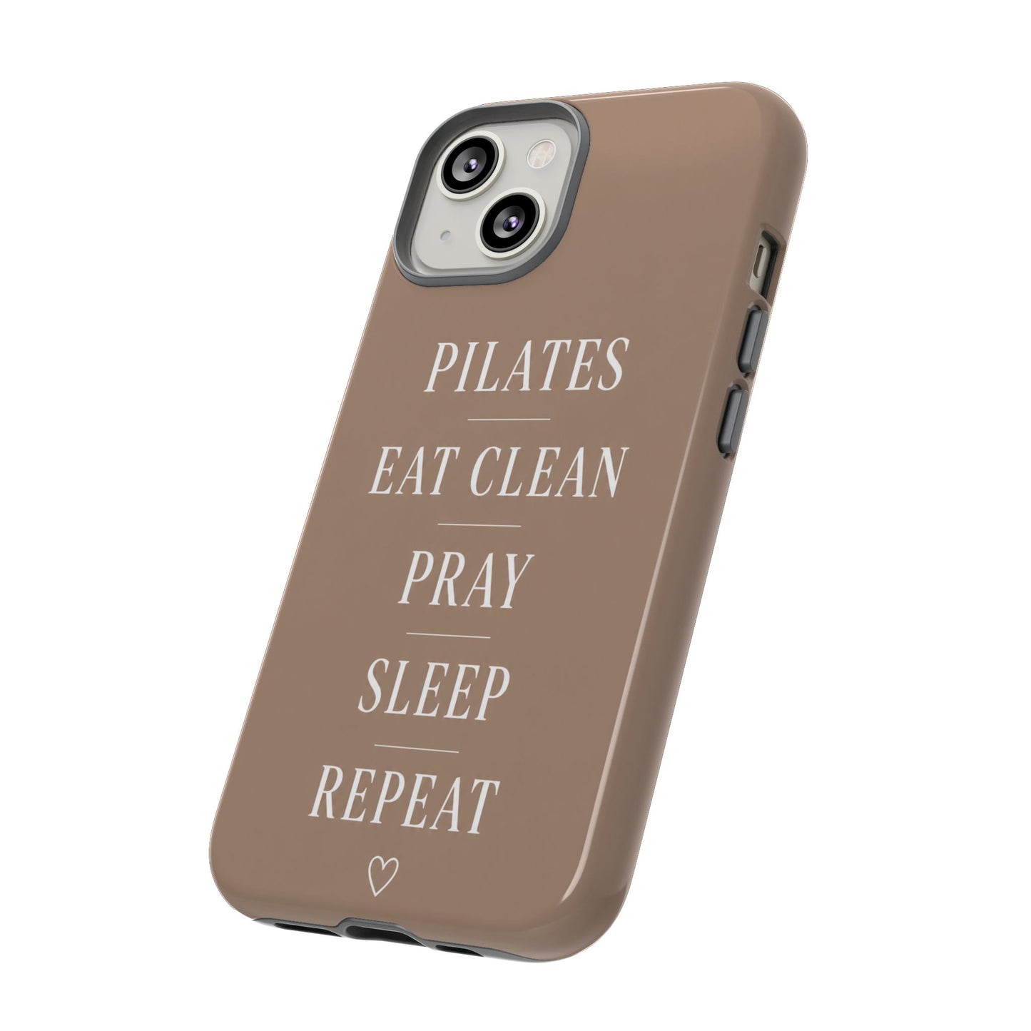 Pilates Phone Case | Eat Clean Pray Sleep Repeat Aesthetic | Wellness Girl Gift