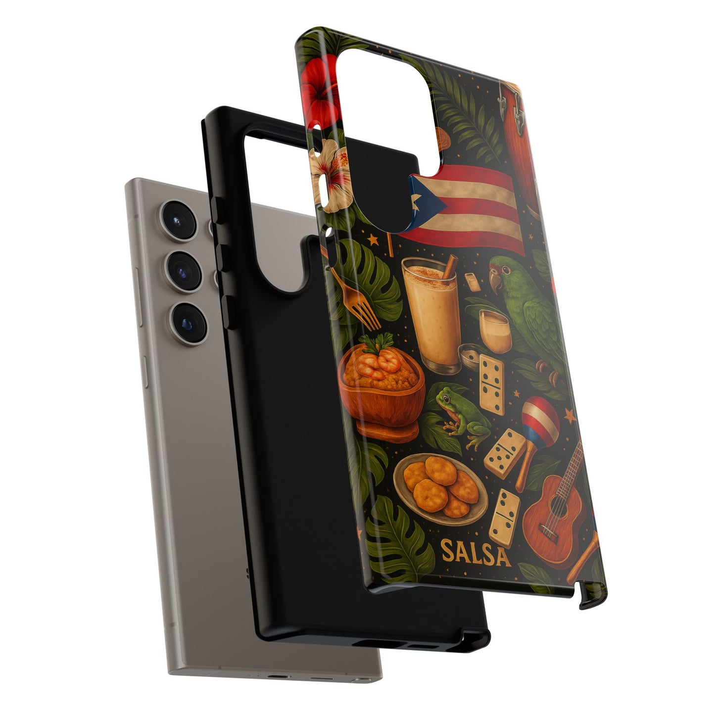 Puerto Rican Culture Phone Case | Boricua Icons Caribbean Aesthetic Tough Protective Case
