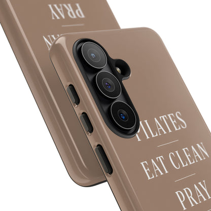 Pilates Phone Case | Eat Clean Pray Sleep Repeat Aesthetic | Wellness Girl Gift
