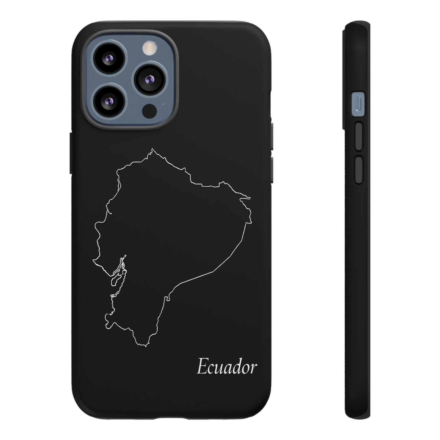 Ecuador Outline Phone Case – Minimal Country Map Tough Case (iPhone, Samsung, Pixel)