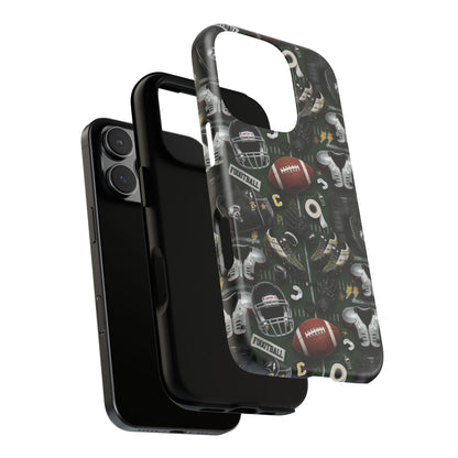 Football Pattern Phone Case – Sports Fan Tough Protective Game Day Case